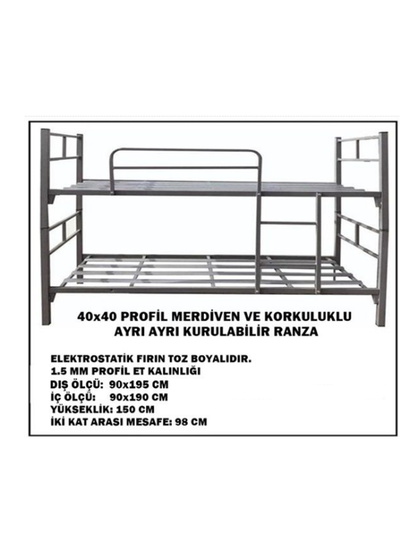 Şantiye Ranzası | Ayrı Kurulabilir Şantiye Ranzası